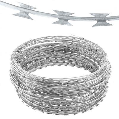 Galvanized Concertina Wire Length Per Roll Galvanized Iron Wire